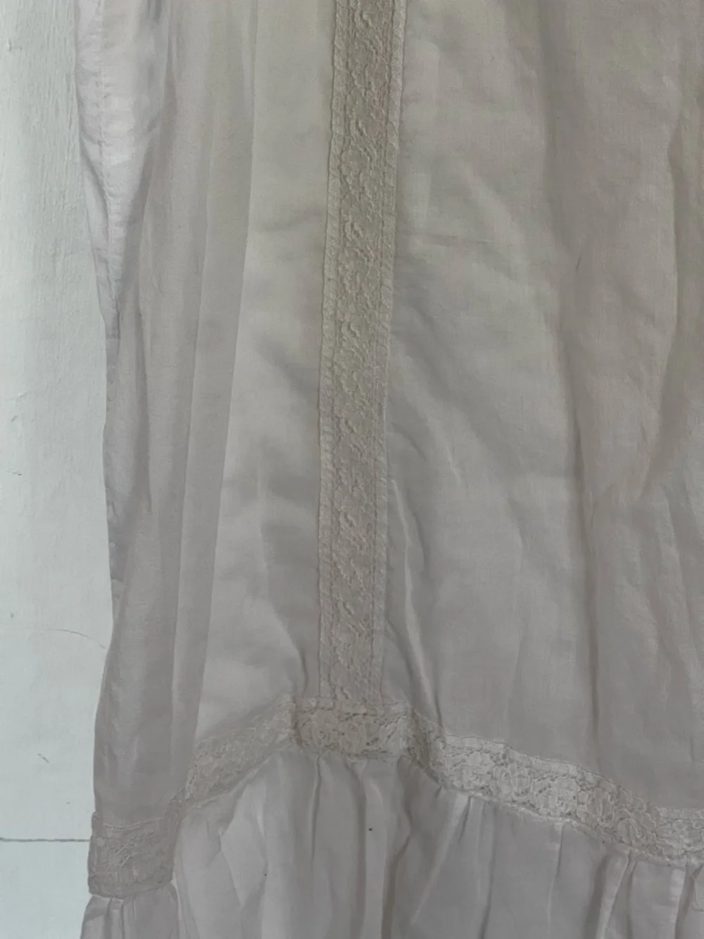 Old Navy White Cotton Mini Dress with Lace Trim - Picture 7 of 7